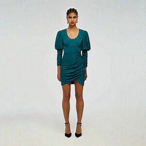 NWT Self-Portrait‎ Puff Sleeve Mini Dress Women Size 4